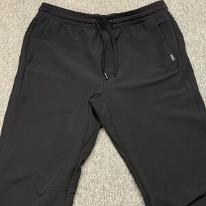 UNRL Jogger Pants Mens L Black Performance Stretch Athletic Training Tapered